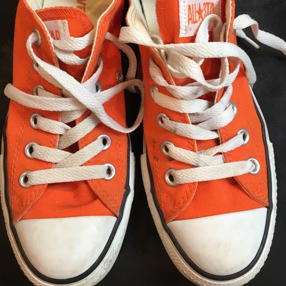 orange converse shoes womens